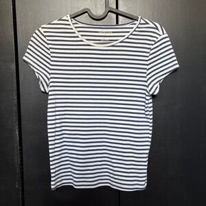 Striped Navy and White Top